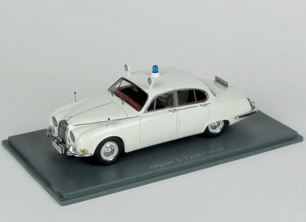 Foto 1:43 Jaguar S-Type (1965) British Police weiß NEO Scale Models 43948