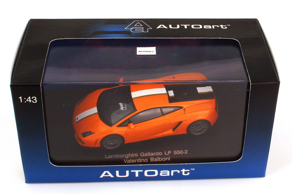 Foto 1:43 Lamborghini Gallardo LP 550-2 borealis-orange-met. - Valentino Balboni AUTOart 54631