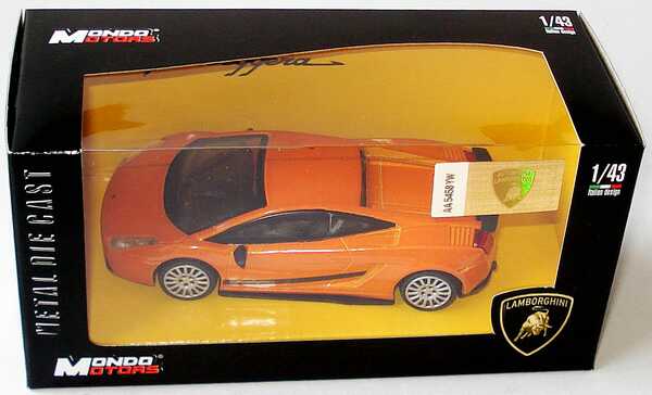 Foto 1:43 Lamborghini Gallardo Superleggera orange-met. Mondo Motors 53/079