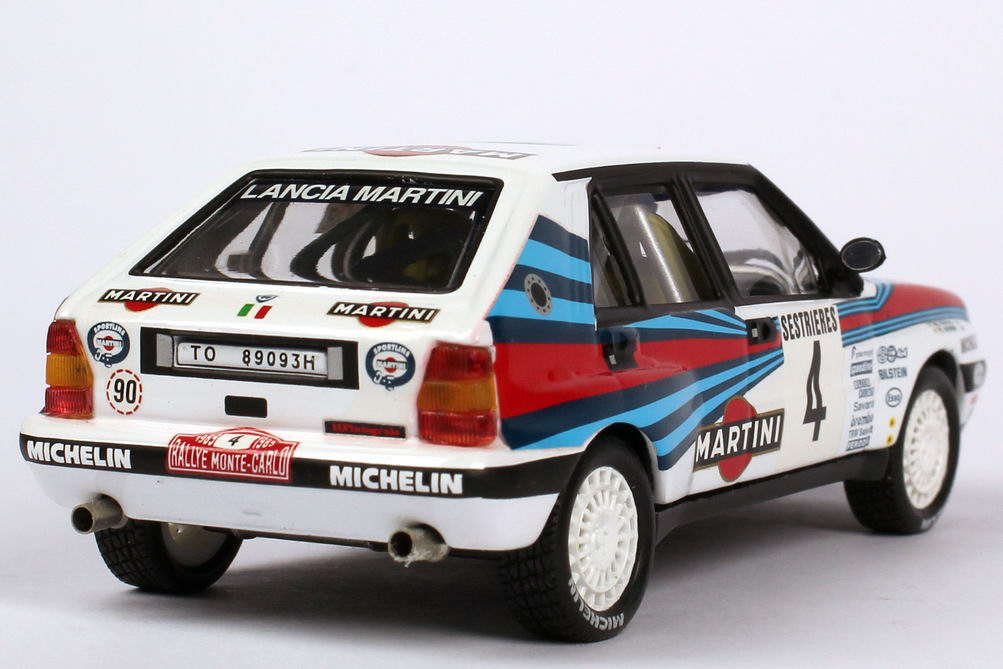 Foto 1:43 Lancia Delta Integrale Rally Monte Carlo 1989 Martini Nr.4, Biasion / Siviero (Siegerfahrzeug) Ixo SCR002