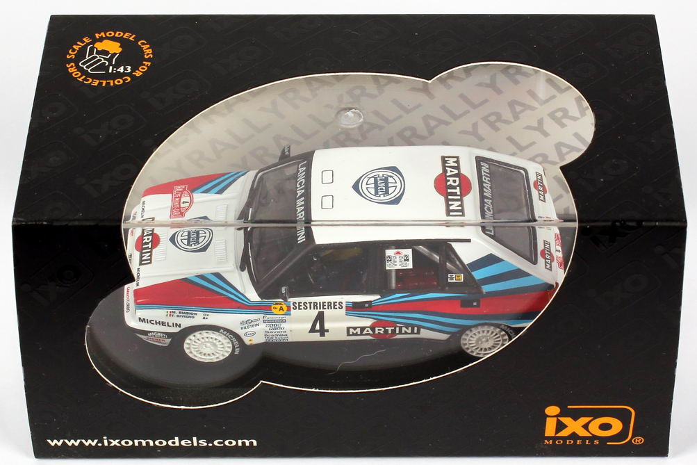 Foto 1:43 Lancia Delta Integrale Rally Monte Carlo 1989 Martini Nr.4, Biasion / Siviero (Siegerfahrzeug) Ixo SCR002