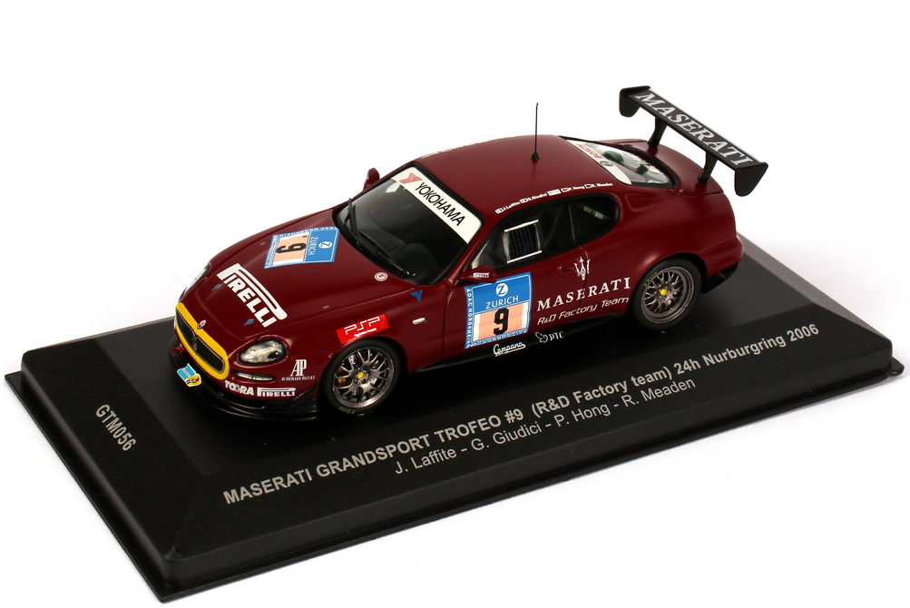 Foto 1:43 Maserati Coupé Grandsport Trofeo 24h Nürburgring 2006 R&D Factory Team Nr.9, Laffite / Giudici / Hong / Maeden Ixo GTM056