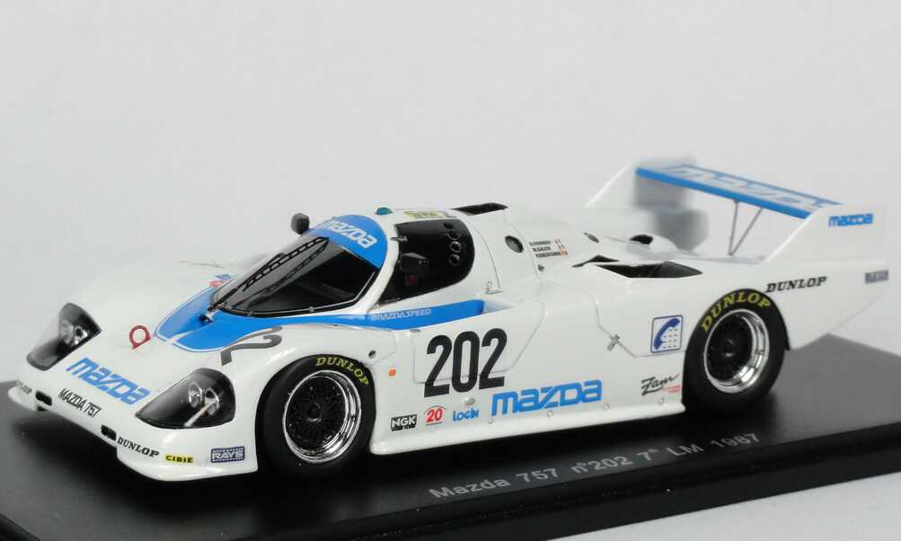 Foto 1:43 Mazda 757 24h von LeMans 1987 Nr.202, Dieudonne / Kennedy / Galvin (7. Platz) Spark S0641