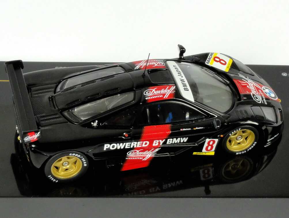 Foto 1:43 McLaren F1 GTR Suzuka 1000 km 1995 BMW Japan, Davidoff Cigarettes Nr.8, Bscher / Nielsen Ixo GTM055