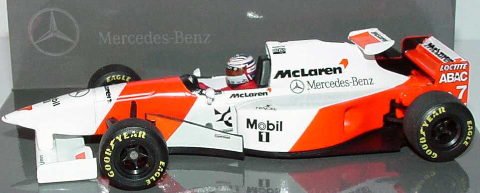 Foto 1:43 McLaren Mercedes MP4/10 Formel 1 1995 Nr.7, Nigel Mansell Werbemodell Minichamps B66005023