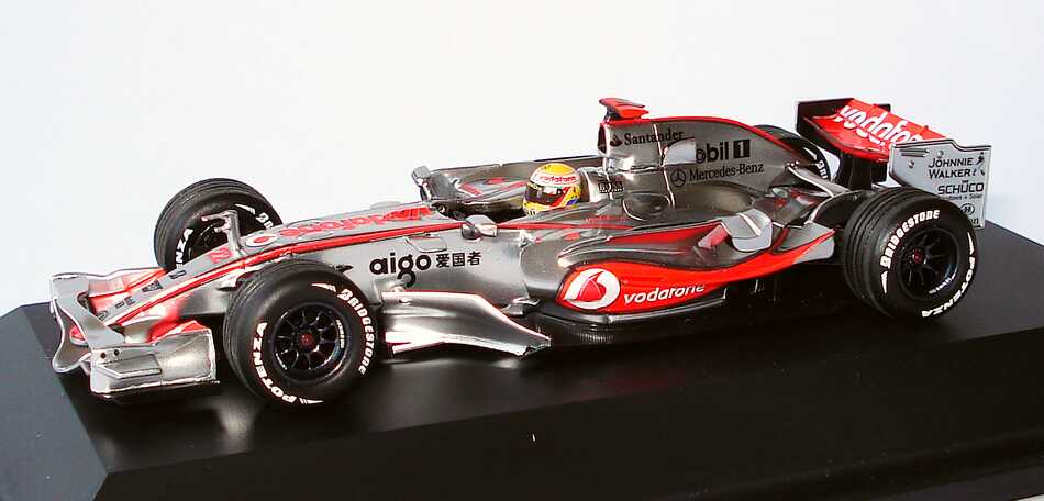 Foto 1:43 McLaren Mercedes MP 4-23 Formel 1 2008 Showcar, Lewis Hamilton Werbemodell Minichamps B66960003