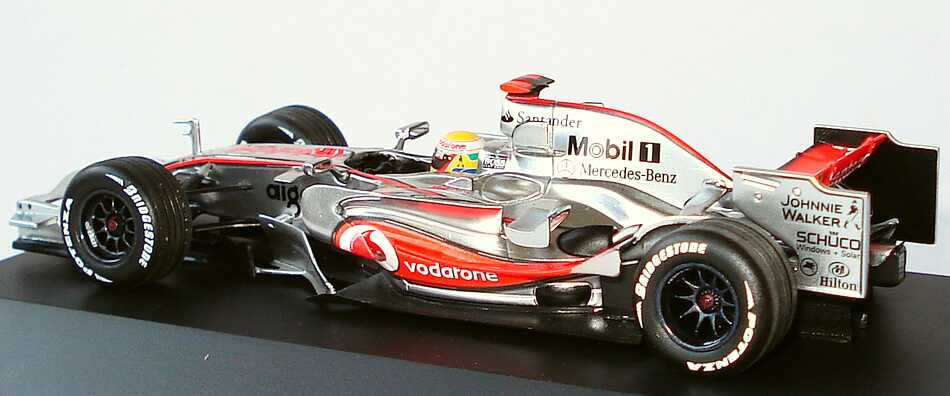 Foto 1:43 McLaren Mercedes MP 4-23 Formel 1 2008 Showcar, Lewis Hamilton Werbemodell Minichamps B66960003