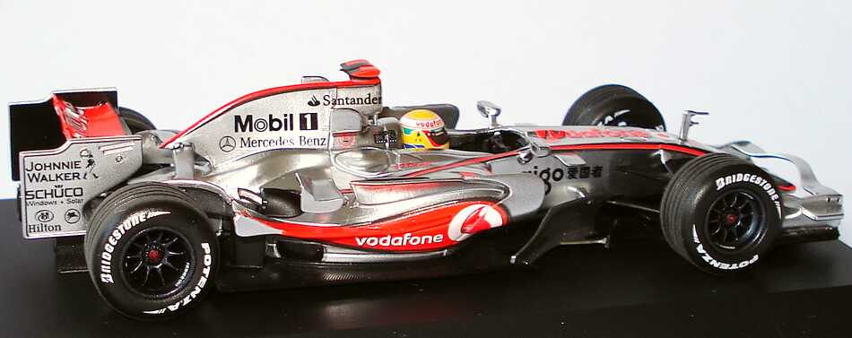 Foto 1:43 McLaren Mercedes MP 4-23 Formel 1 2008 Showcar, Lewis Hamilton Werbemodell Minichamps B66960003