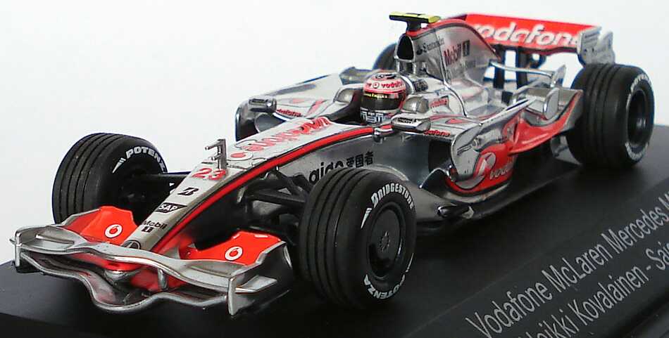 Foto 1:43 McLaren Mercedes MP 4-23 Formel 1 2008 Vodafone Nr.23, Heikki Kovalainen Werbemodell Minichamps B66962423