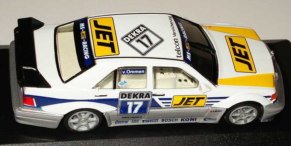 Foto 1:43 Mercedes-Benz 190E 2.5-16 Evolution II DTM 1990 MS-Jet Nr.17, v. Ommen Minichamps