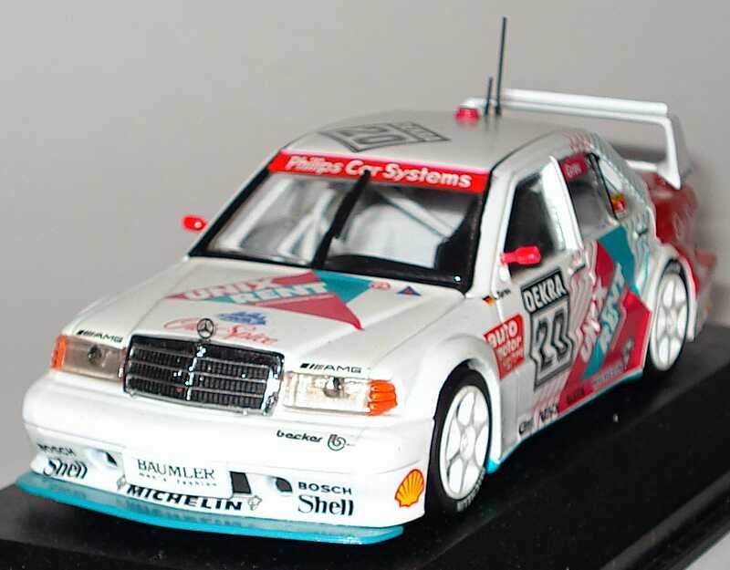 Foto 1:43 Mercedes-Benz 190E 2.5-16 Evolution II DTM 1993 DTM Junior Team, Unix Rent Nr.20, Grau Minichamps