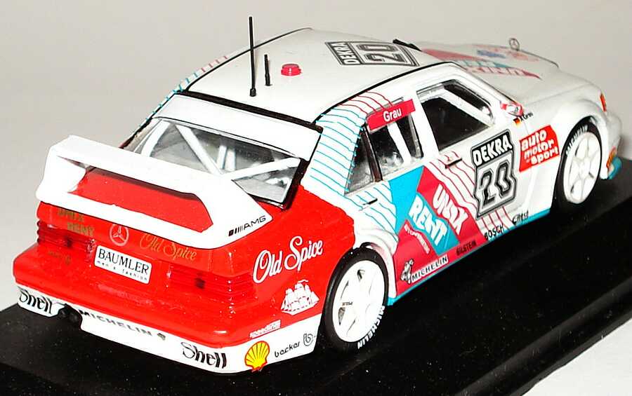 Foto 1:43 Mercedes-Benz 190E 2.5-16 Evolution II DTM 1993 DTM Junior Team, Unix Rent Nr.20, Grau Minichamps