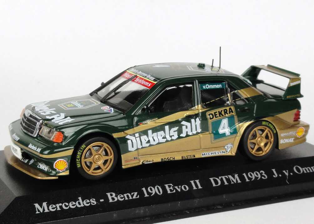Foto 1:43 Mercedes-Benz 190E 2.5-16 Evolution II DTM 1993 Zakspeed-Diebels Nr.4, van Ommen Minichamps