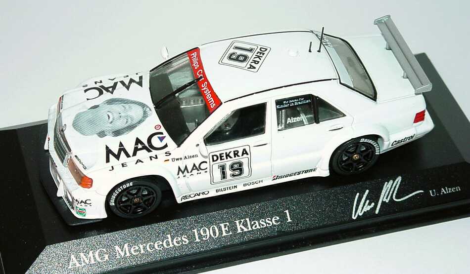 Foto 1:43 Mercedes-Benz 190E 2.5-16 Klasse 1 MAC Jeans Nr.19, Uwe Alzen Minichamps