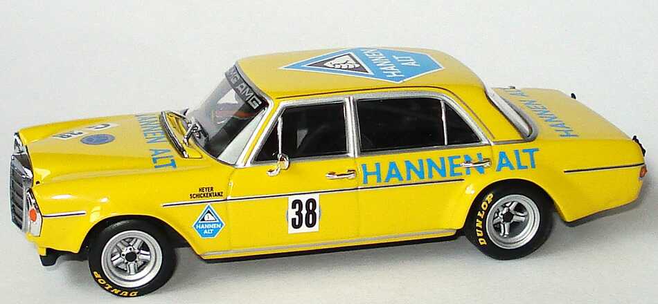 Foto 1:43 Mercedes-Benz 300SEL 6.8 AMG Hannen Alt Nr.38, Heyer / Schickentanz (Hockenheim AvD-MHSTC Saison Finale 1971) Werbemodell Minichamps B66040581