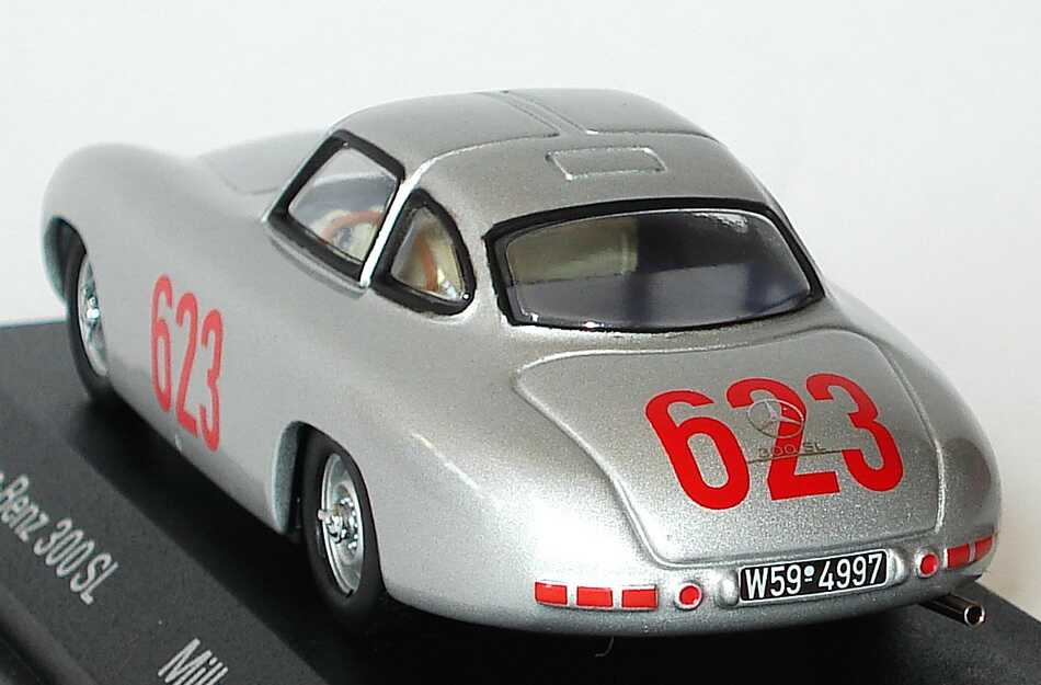 Foto 1:43 Mercedes-Benz 300 SL Prototyp Mille Miglia 1952 Nr.623, Kling / Klenk Werbemodell Minichamps B66040298