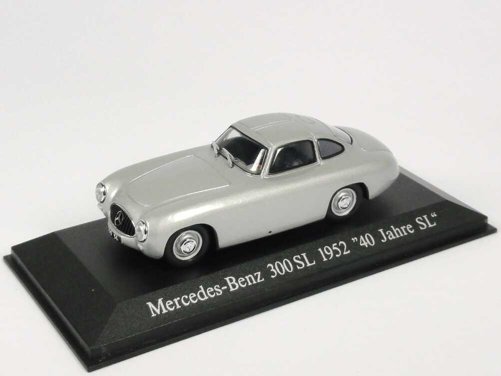 Foto 1:43 Mercedes-Benz 300 SL Prototyp Version 1 1952 silber-met. 40 Jahre SL Werbemodell Max-Modells B66040066