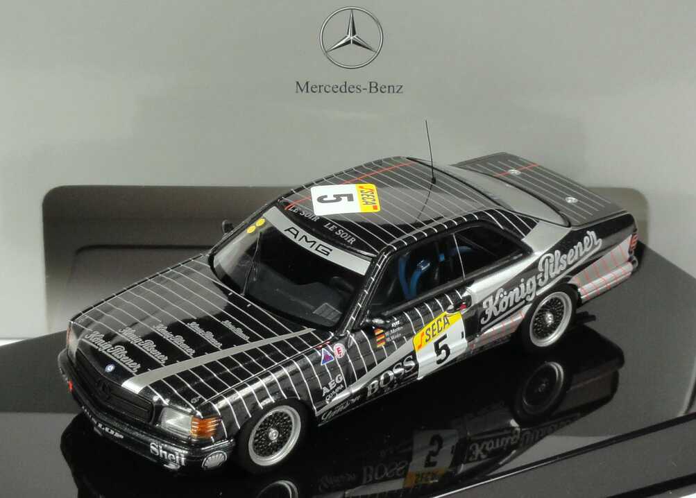 Foto 1:43 Mercedes-Benz 500 SEC (C126) 24h Spa-Francorchamps 1989 König-Pilsener Nr.5, Heyer / Mertes / Weiss Werbemodell AUTOart B66040510