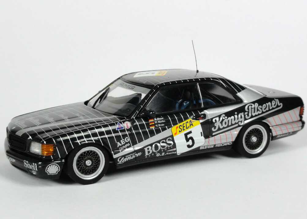 Foto 1:43 Mercedes-Benz 500 SEC (C126) 24h Spa-Francorchamps 1989 König-Pilsener Nr.5, Heyer / Mertes / Weiss Werbemodell AUTOart B66040510