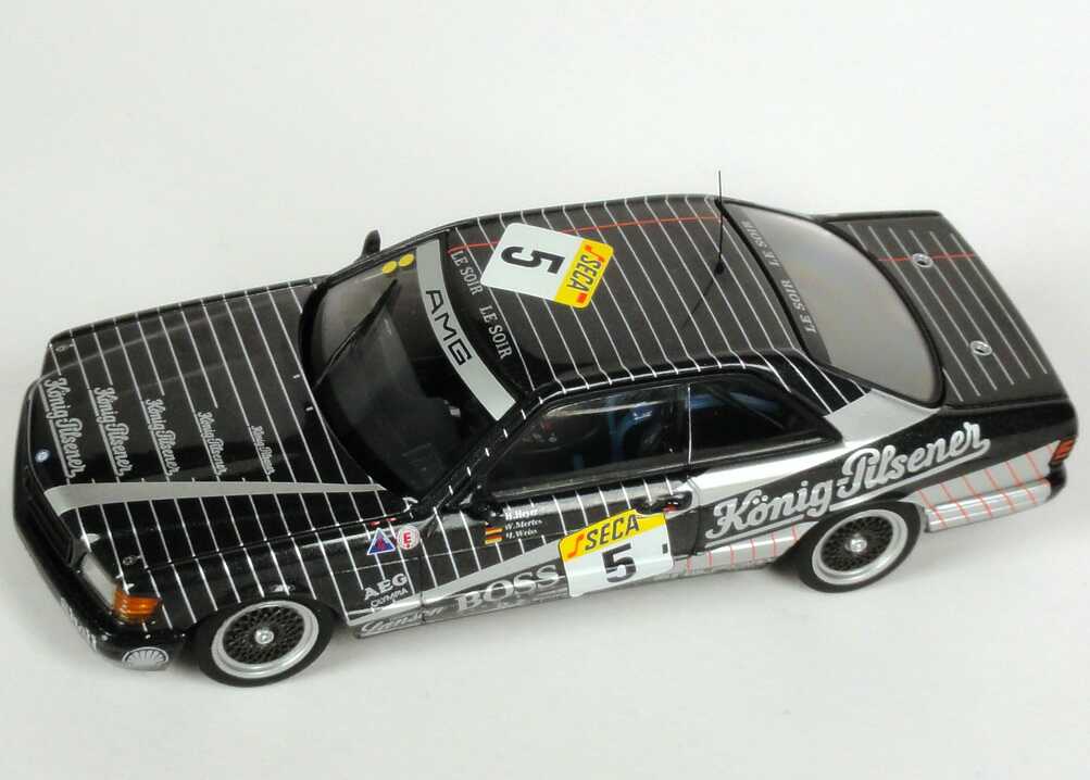 Foto 1:43 Mercedes-Benz 500 SEC (C126) 24h Spa-Francorchamps 1989 König-Pilsener Nr.5, Heyer / Mertes / Weiss Werbemodell AUTOart B66040510