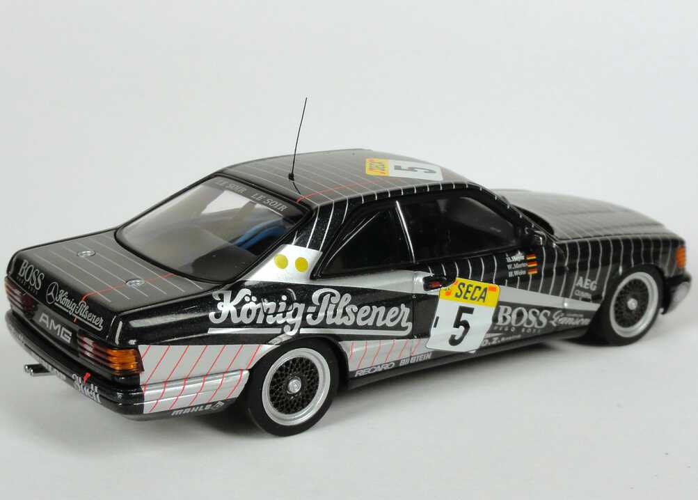 Foto 1:43 Mercedes-Benz 500 SEC (C126) 24h Spa-Francorchamps 1989 König-Pilsener Nr.5, Heyer / Mertes / Weiss Werbemodell AUTOart B66040510