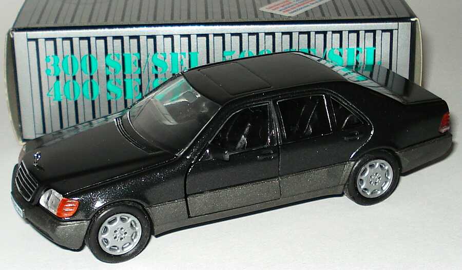 Foto 1:43 Mercedes-Benz 600SEL (W140) blauschwarz-met. Werbemodell Cursor