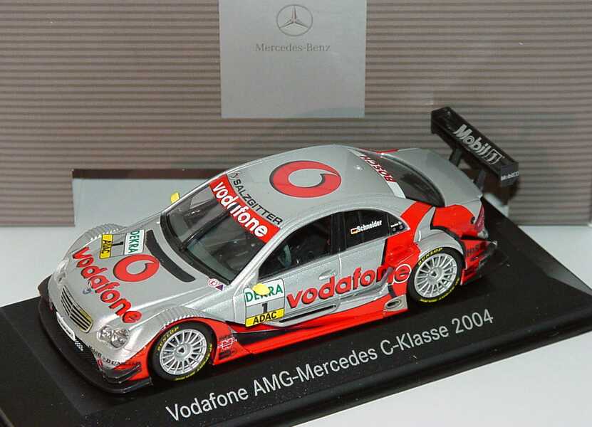 Foto 1:43 Mercedes-Benz C-Klasse DTM 2004 Vodafone Nr.1, Schneider Werbemodell Minichamps B66962207