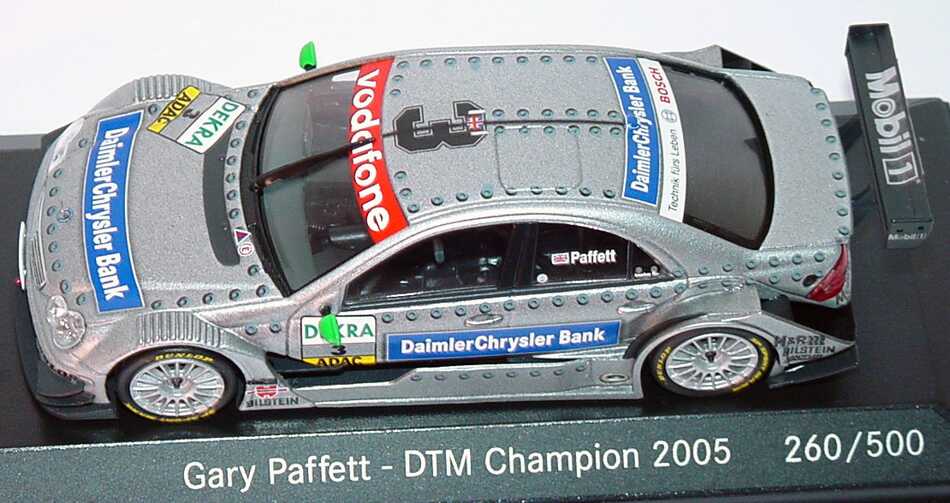 Foto 1:43 Mercedes-Benz C-Klasse DTM 2005 DaimlerChrysler Bank Nr.3, Paffett DTM Champion 2005 Werbemodell (limitierte Auflage 500 Stück) Minichamps B66962244