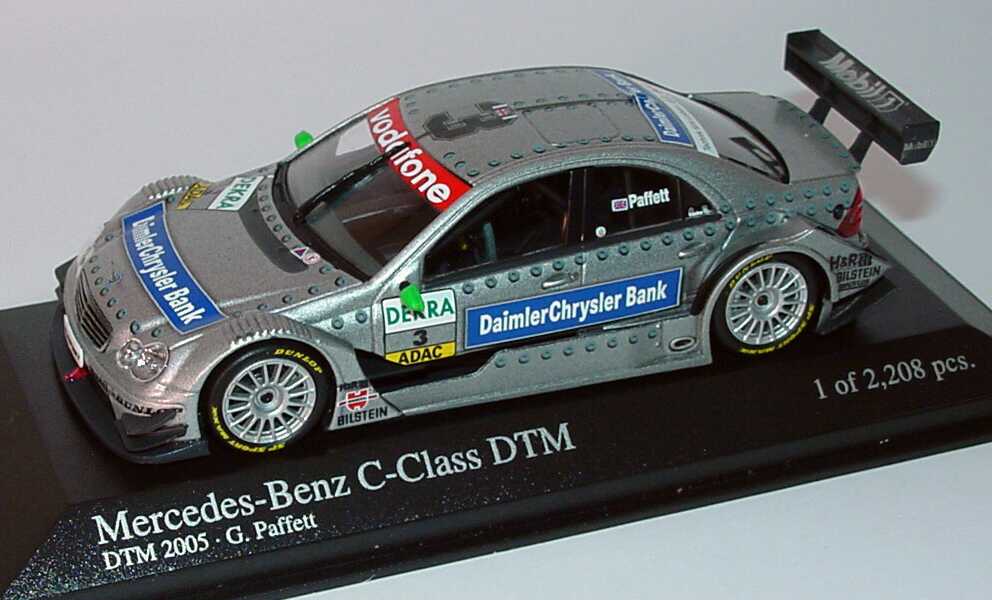 Foto 1:43 Mercedes-Benz C-Klasse DTM 2005 DaimlerChrysler Bank Nr.3, Paffett DTM Champion 2005 Minichamps 400053503