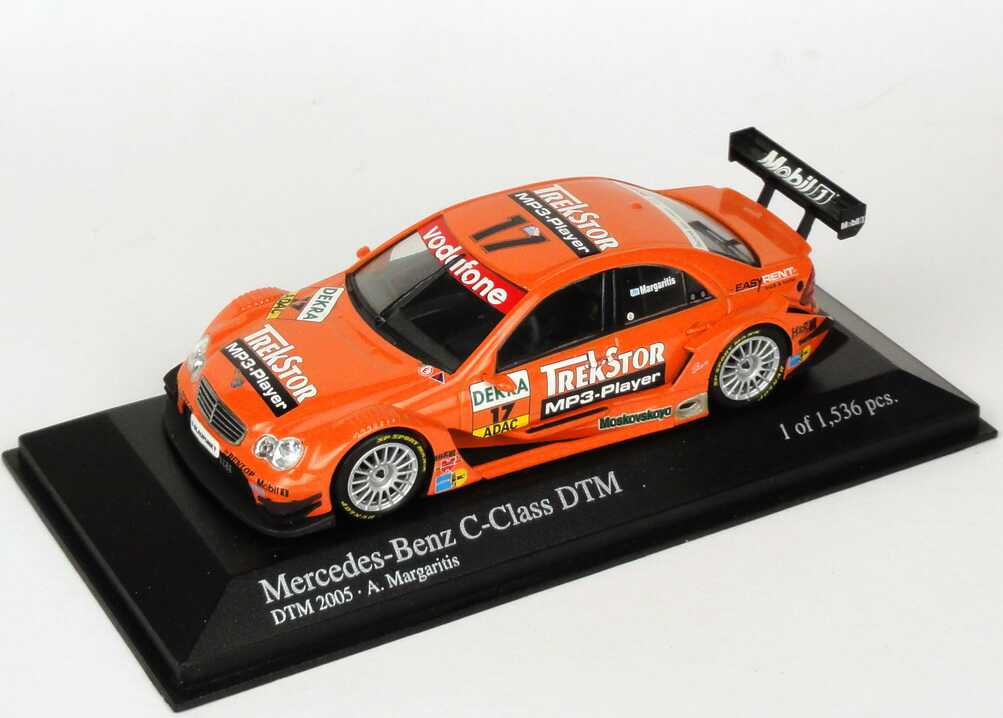 Foto 1:43 Mercedes-Benz C-Klasse DTM 2005 Mücke, TrekStor Nr.17, A. Margaritis Minichamps 400053517