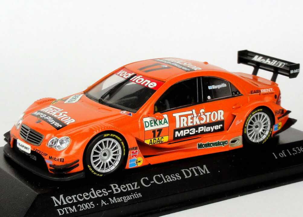 Foto 1:43 Mercedes-Benz C-Klasse DTM 2005 Mücke, TrekStor Nr.17, A. Margaritis Minichamps 400053517