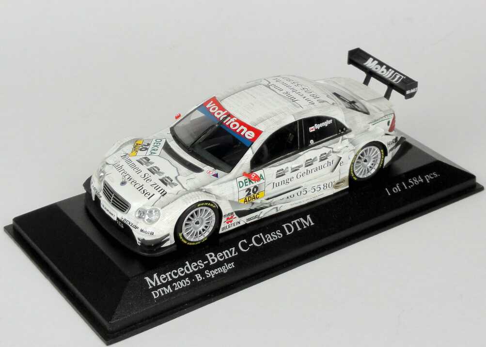 Foto 1:43 Mercedes-Benz C-Klasse DTM 2005 Persson, Junge Gebrauchte Nr.20, Bruno Spengler Minichamps 400053520
