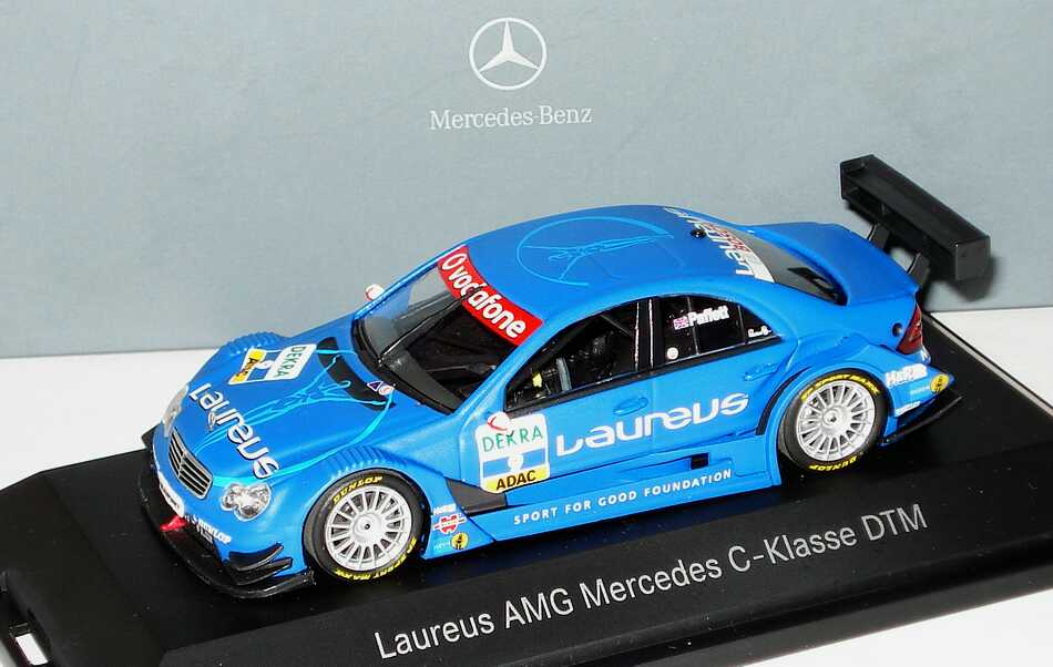 Foto 1:43 Mercedes-Benz C-Klasse (W203) DTM 2007 Laureus Nr.9, Gary Paffett Werbemodell Minichamps B66962277