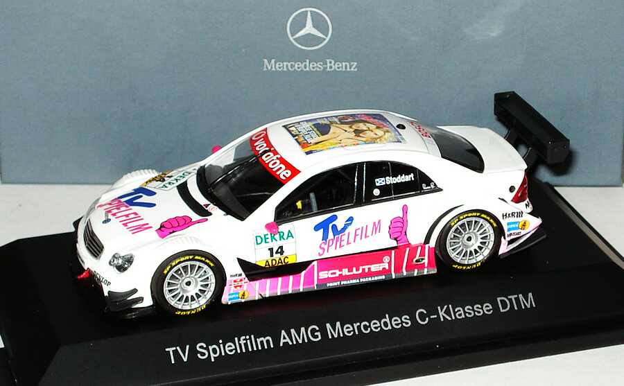 Foto 1:43 Mercedes-Benz C-Klasse (W203) DTM 2007 TV  Spielfilm Nr.14, Susi Stoddart Werbemodell Minichamps B66962279
