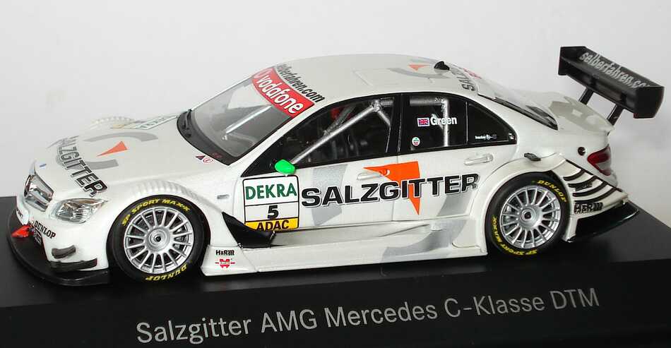 Foto 1:43 Mercedes-Benz C-Klasse (W204) DTM 2007 Salzgitter, AMG Nr.5, Jamie Green Werbemodell Minichamps B66962275