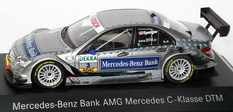 Foto 1:43 Mercedes-Benz C-Klasse (W204) DTM 2008 Mercedes-Benz Bank, AMG Nr.3, Bruno Spengler Werbemodell Minichamps B66962291
