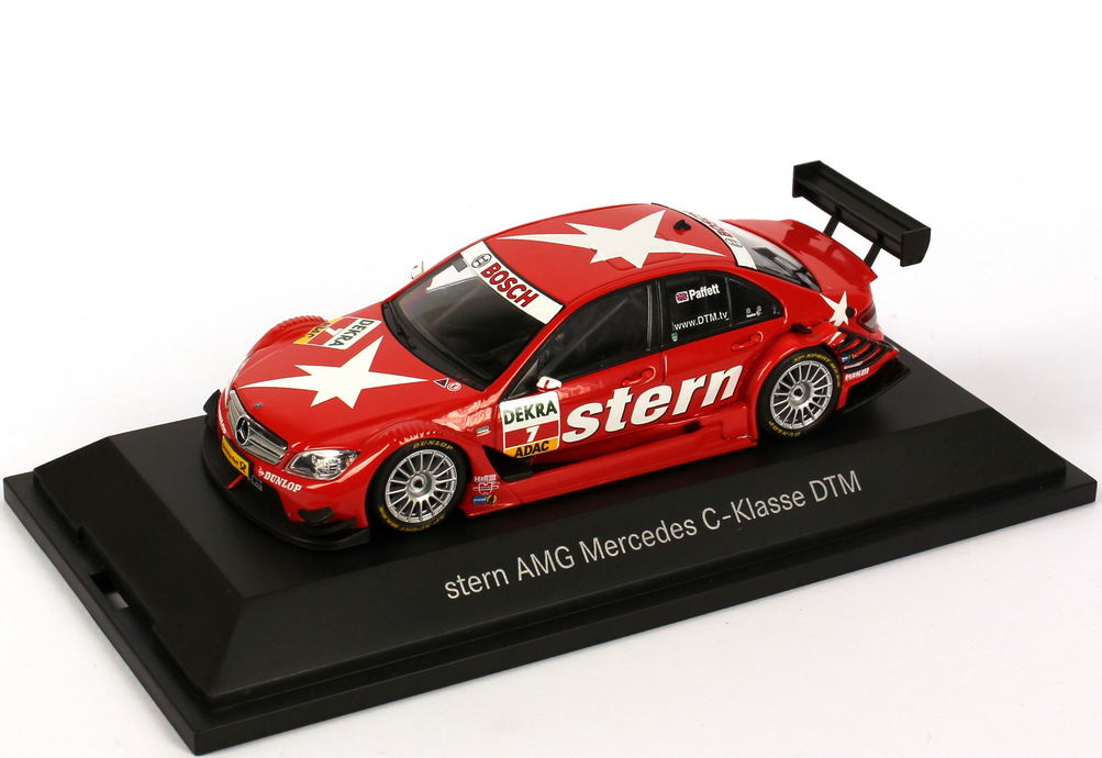 Foto 1:43 Mercedes-Benz C-Klasse W204 DTM 2008 Stern Nr.7 Gary Paffet - Werbemodell - Minichamps B66962289