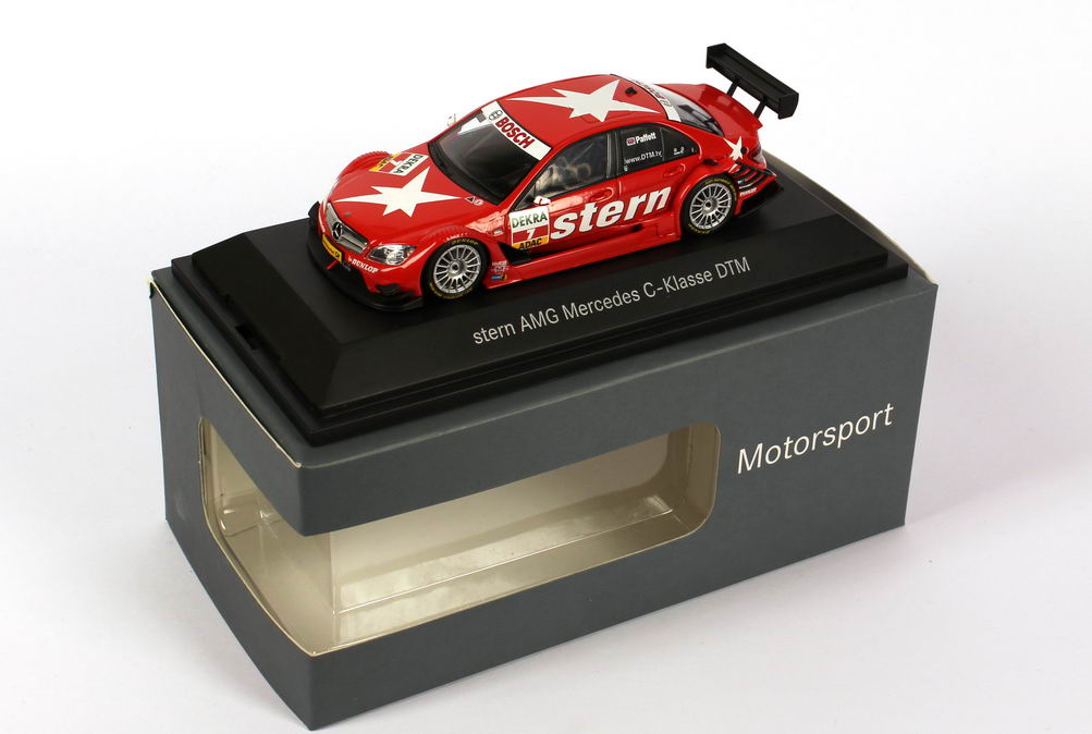 Foto 1:43 Mercedes-Benz C-Klasse W204 DTM 2008 Stern Nr.7 Gary Paffet - Werbemodell - Minichamps B66962289