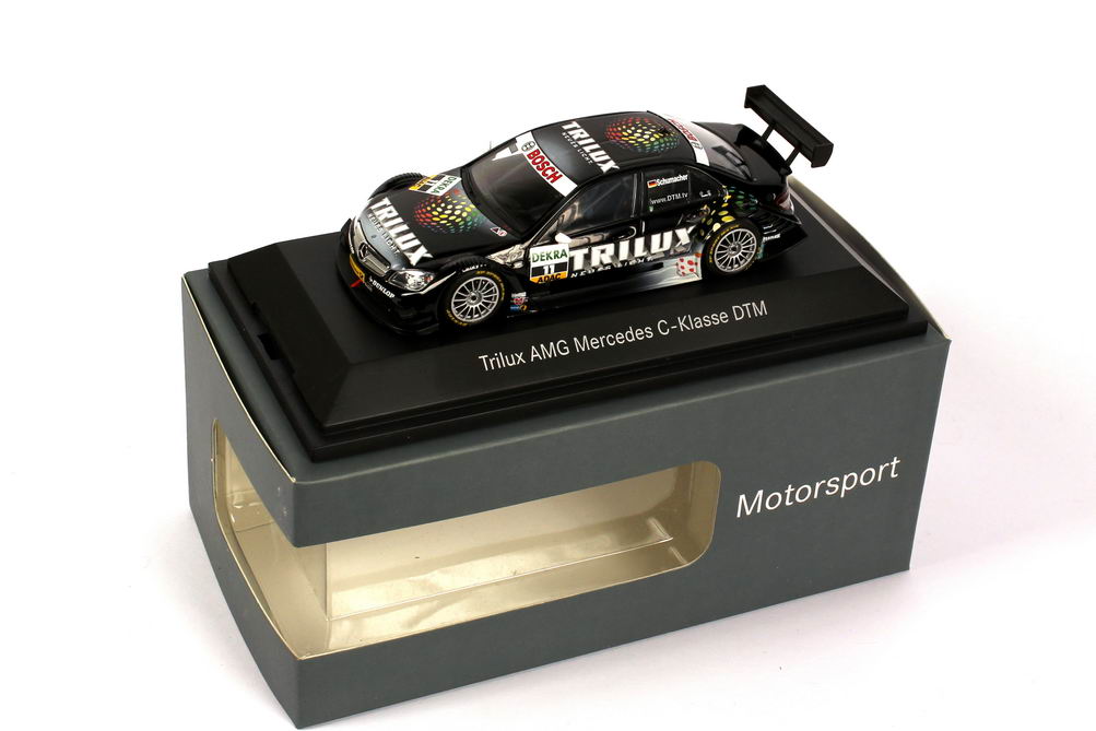 Foto 1:43 Mercedes-Benz C-Klasse (W204) DTM 2008 Trilux, AMG Nr.11, Schumacher Werbemodell Minichamps B66962288