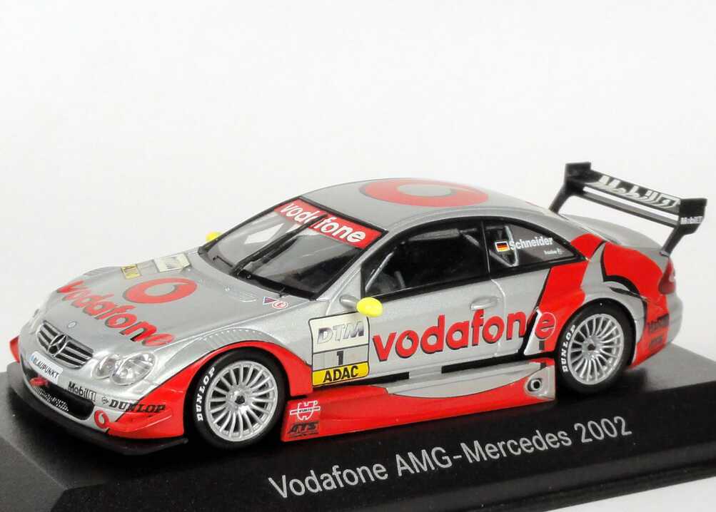Foto 1:43 Mercedes-Benz CLK DTM 2002 Vodafone Nr.1, Schneider Werbemodell Minichamps B66961958