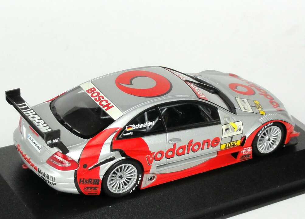 Foto 1:43 Mercedes-Benz CLK DTM 2002 Vodafone Nr.1, Schneider Werbemodell Minichamps B66961958