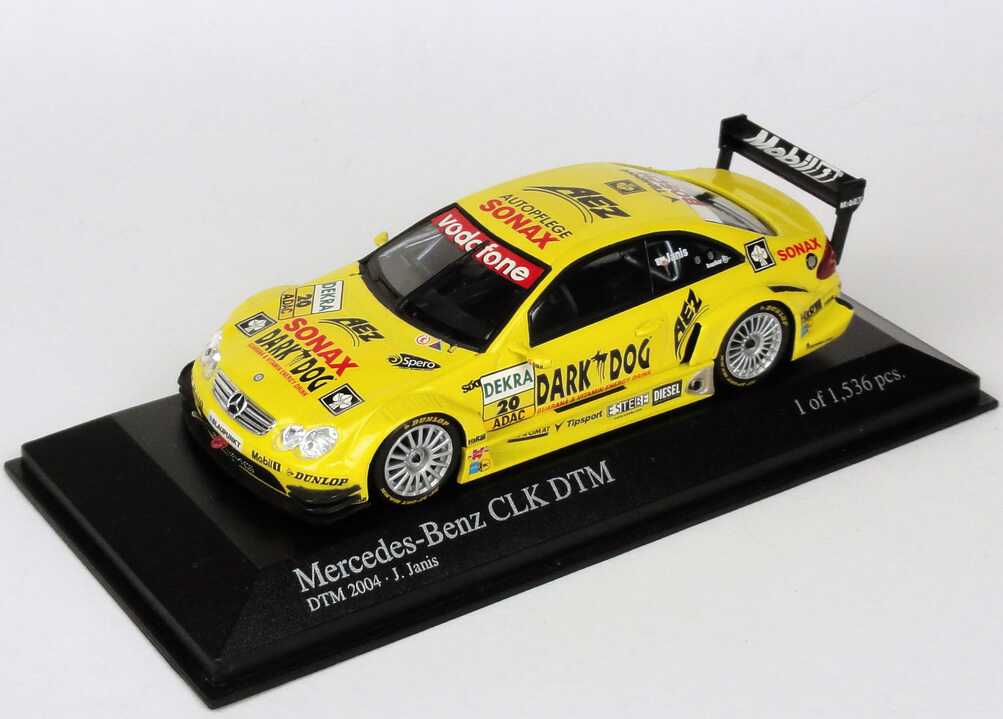 Foto 1:43 Mercedes-Benz CLK DTM 2004 Rosberg, Dark Dog Nr.20, Jaroslav Janis Minichamps 400043320