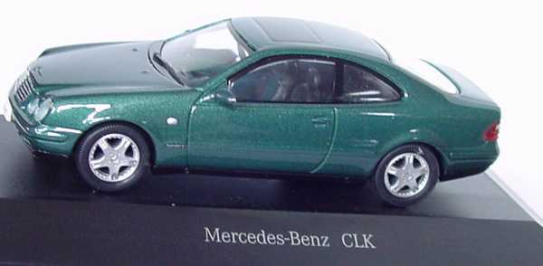 Foto 1:43 Mercedes-Benz CLK (C208) mineralgrün-met. Werbemodell herpa B66005740