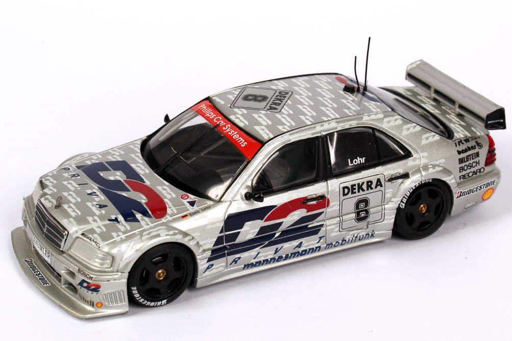 Foto 1:43 Mercedes-Benz C 180 DTM 1994 AMG, D2 Privat Nr.8, Ellen Lohr Werbemodell Minichamps B66005009