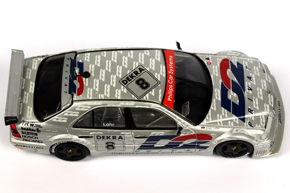 Foto 1:43 Mercedes-Benz C 180 DTM 1994 AMG, D2 Privat Nr.8, Ellen Lohr Werbemodell Minichamps B66005009