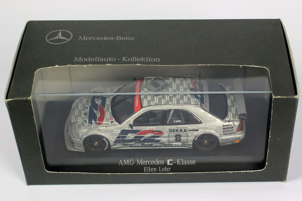 Foto 1:43 Mercedes-Benz C 180 DTM 1994 AMG, D2 Privat Nr.8, Ellen Lohr Werbemodell Minichamps B66005009