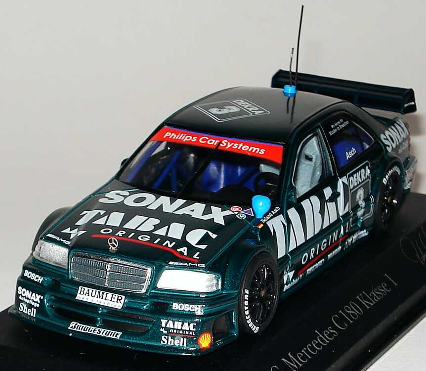 Foto 1:43 Mercedes-Benz C 180 DTM 1994 AMG, Tabac/Sonax Nr.3, Roland Asch Minichamps