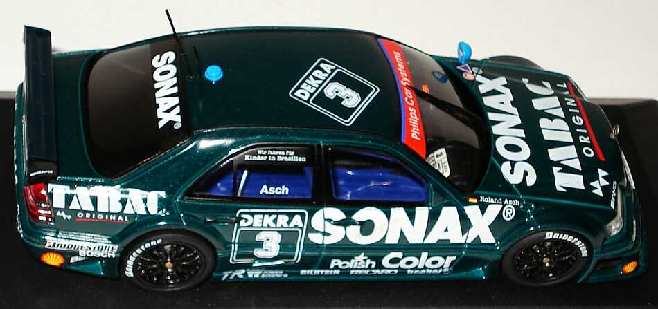 Foto 1:43 Mercedes-Benz C 180 DTM 1994 AMG, Tabac/Sonax Nr.3, Roland Asch Minichamps