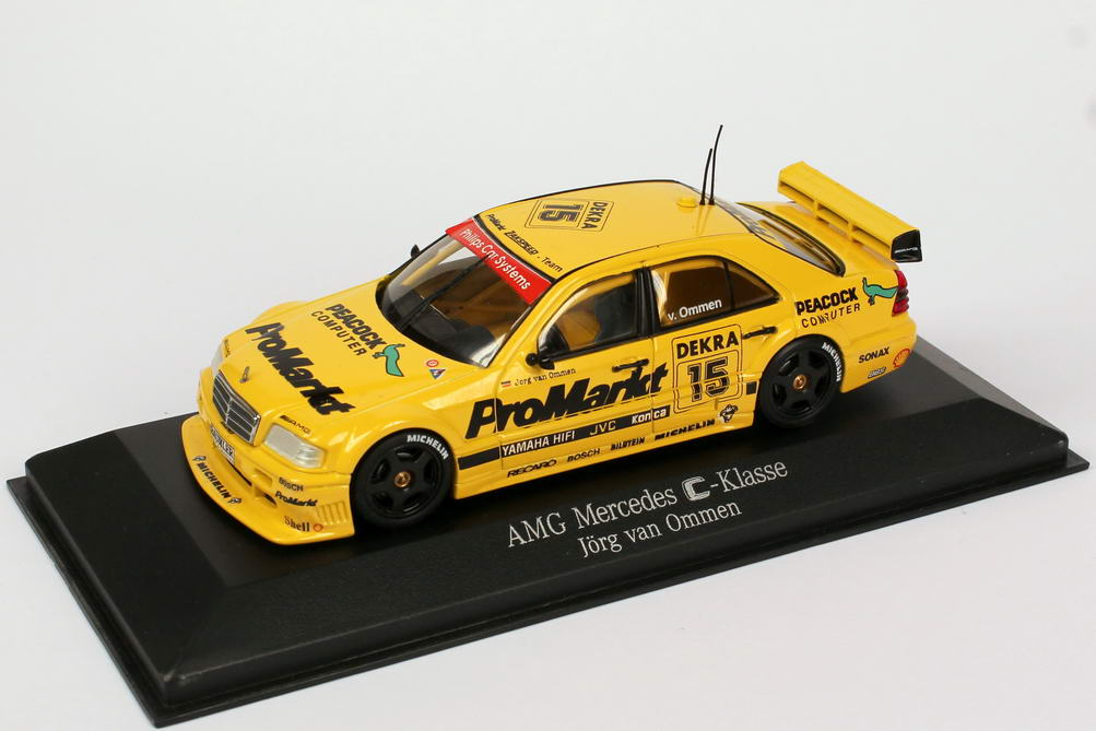 Foto 1:43 Mercedes-Benz C 180 DTM 1994 Zakspeed, ProMarkt Nr.15, Jörg van Ommen Werbemodell Minichamps B66005011