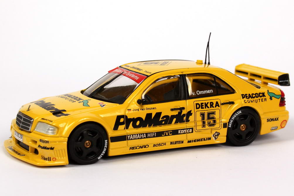 Foto 1:43 Mercedes-Benz C 180 DTM 1994 Zakspeed, ProMarkt Nr.15, Jörg van Ommen Werbemodell Minichamps B66005011